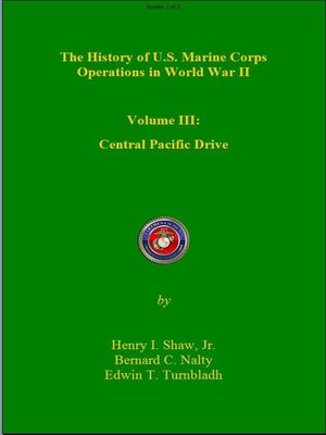 cover image of The History of Us Marine Corps Operation in WWII Volume III